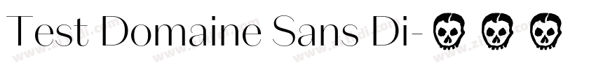 Test Domaine Sans Di字体转换